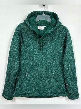 Mountain Warehouse Nevis Women’s Fur/Sherpa Lined Hoodie • Sz 4 (Small) • Green